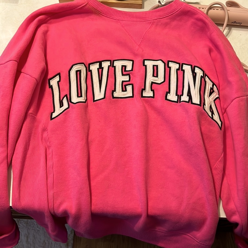 Victoria’s Secret pink sweatshirt